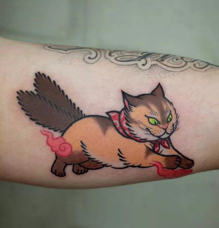 吸猫人士的最爱的一组小猫咪纹身图片