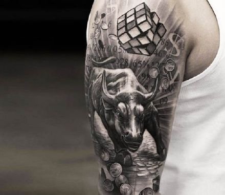牛纹身 适合金牛座专属的9款牛头纹身作品图案