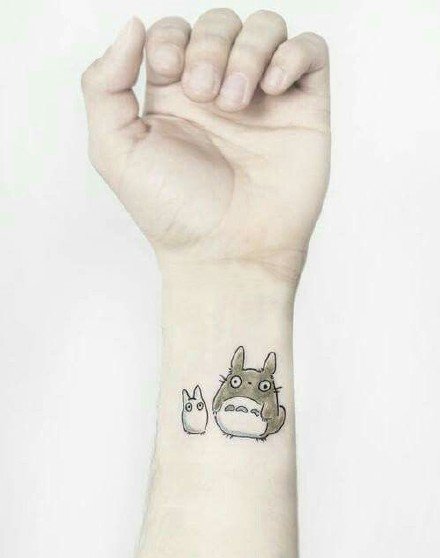 龙猫纹身 9款宫崎骏动漫龙猫的刺青图片
