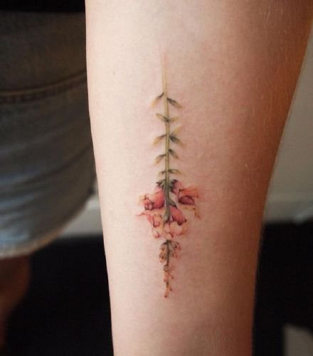 女生小清新的18款漂亮花卉纹身图案