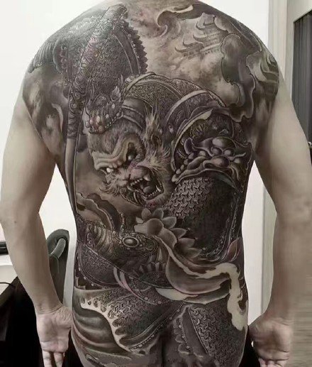 孙悟空纹身 9款大满背的齐天大圣纹身图案