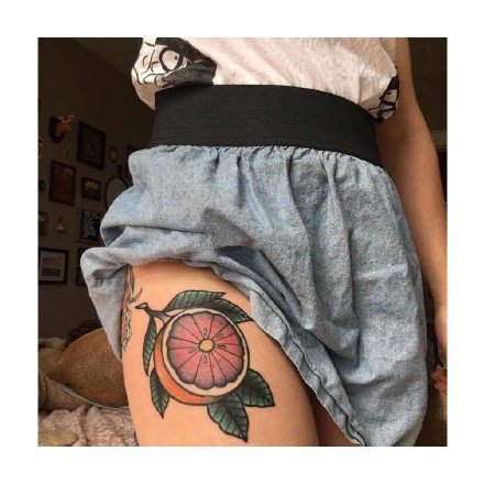 水果主题的9款西瓜桃子等纹身图片