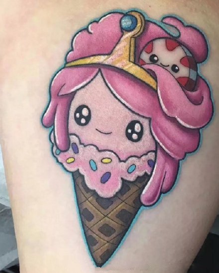 冰淇淋纹身 一组冰棒冰激凌主题的纹身图片