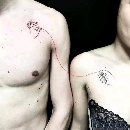 27款非常适合闺蜜和情侣的纹身作品图案