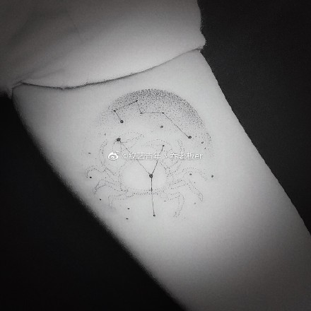 12星座之巨蟹座的一组小纹身图片