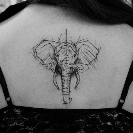 象纹身 19款大象主题的纹身图片作品