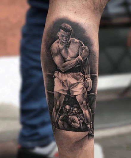 拳击纹身 创意拳击主题的几款纹身图案素材