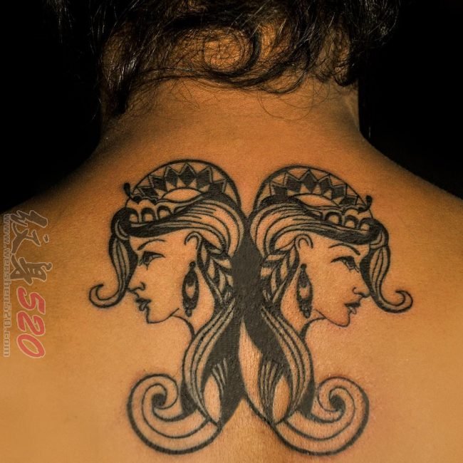 双子座Gemini符号的10款纹身图案