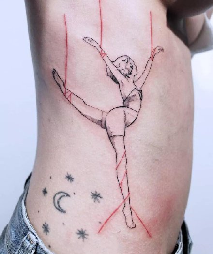 跳舞纹身 14款舞蹈主题的纹身图案