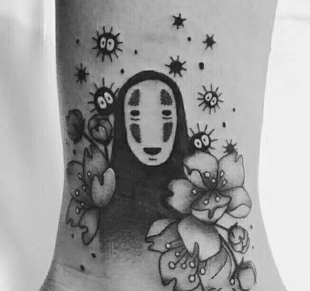 宫崎骏动画里的灰尘煤球小精灵9款纹身作品