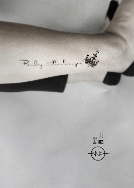 昆明纹身 小字母作品 云南昆明针图刺青店的几款纹身作品