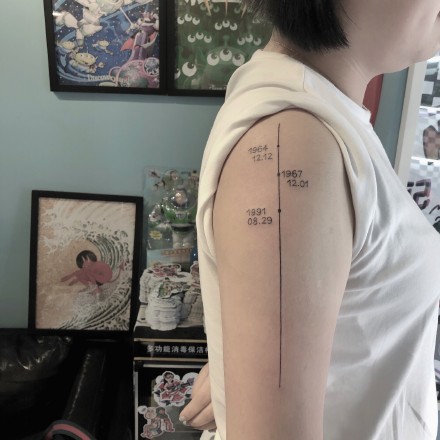 吉林纹身 吉林纹身记号刺青的一组小字母作品
