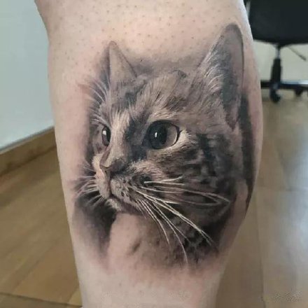 铲屎官专属的一组9款猫纹身图案