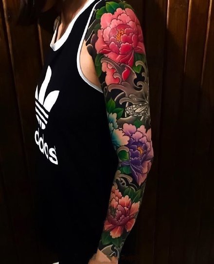 花朵大花臂 花朵主题的9款正宗大花臂纹身作品