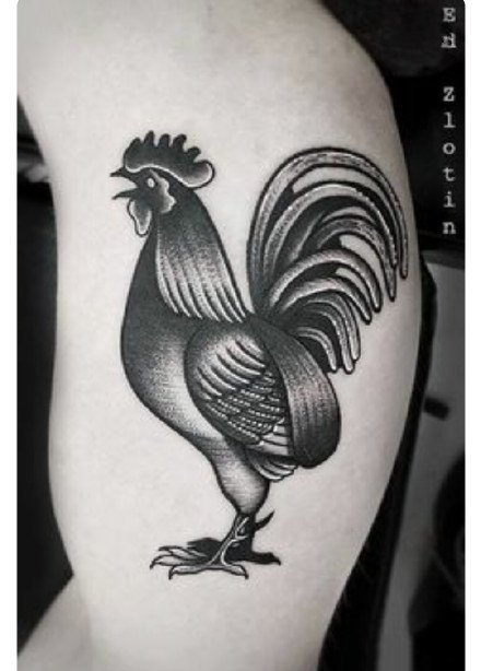 公鸡纹身 十二生肖之鸡纹身的9款纹身作品