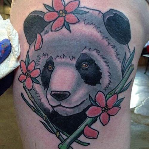 熊猫纹身 15款国宝熊猫主题的纹身作品图案