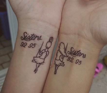闺蜜纹身 24款适合闺蜜姐妹的小纹身作品