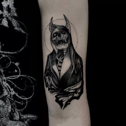 死神纹身主题的14款骷髅死神创意纹身作品