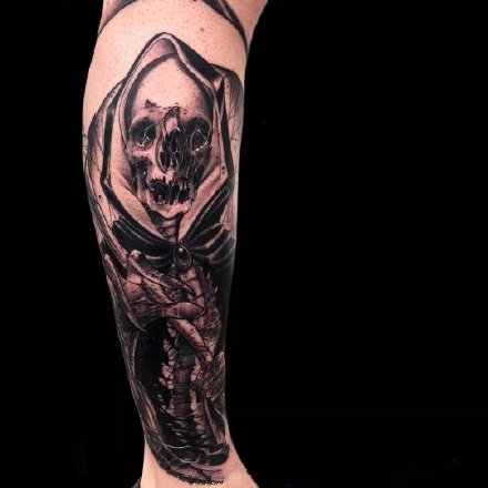 死神纹身主题的14款骷髅死神创意纹身作品