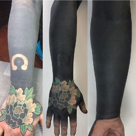 黑臂暴力遮盖的几款纹身作品赏析