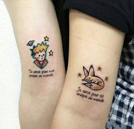 恋人纹身 适合情侣的9款成对漂亮纹身作品