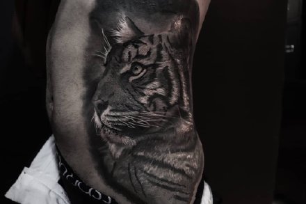 一组欧美动物写实纹身图案