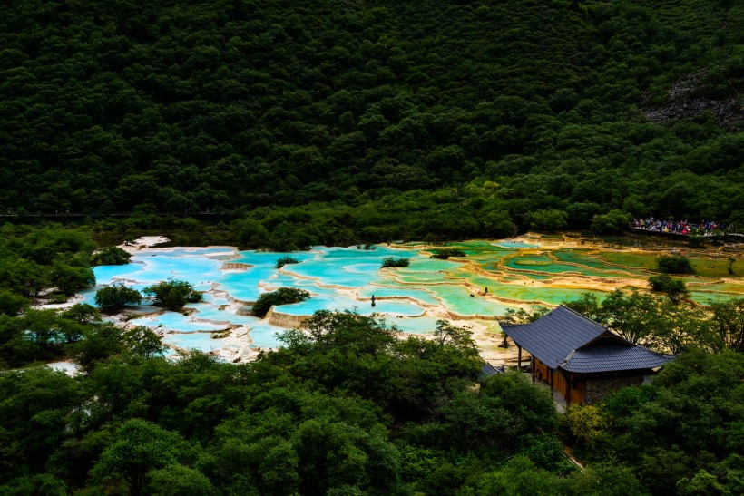 四川黄龙风景图片(12张)