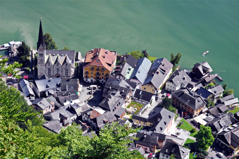 奥地利哈尔施塔特小镇风景图片(23张)