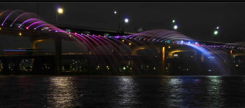 首尔汉江盘浦大桥图片(5张)