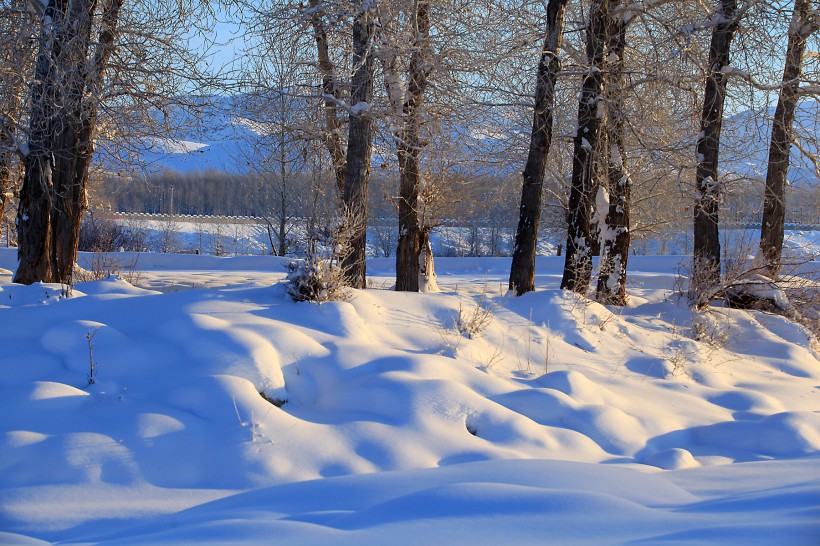 新疆阿勒泰雪景图片(9张)