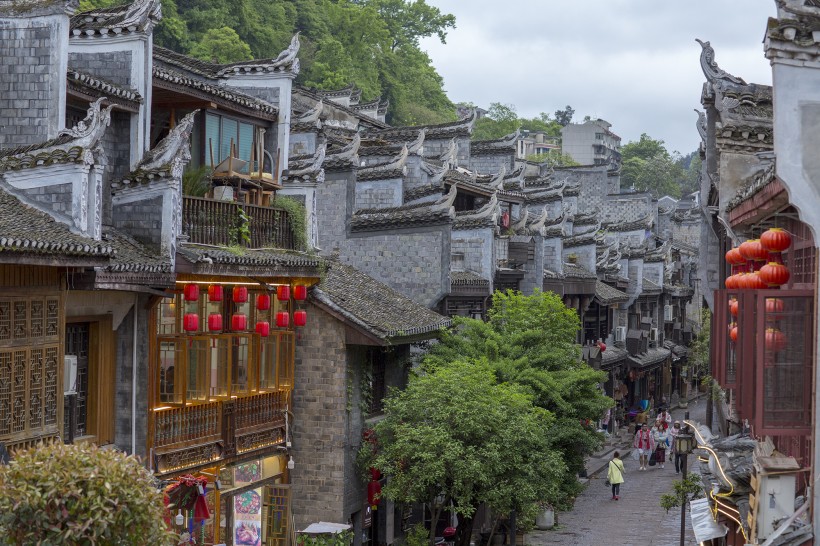 湖南凤凰古城夜景图片(11张)