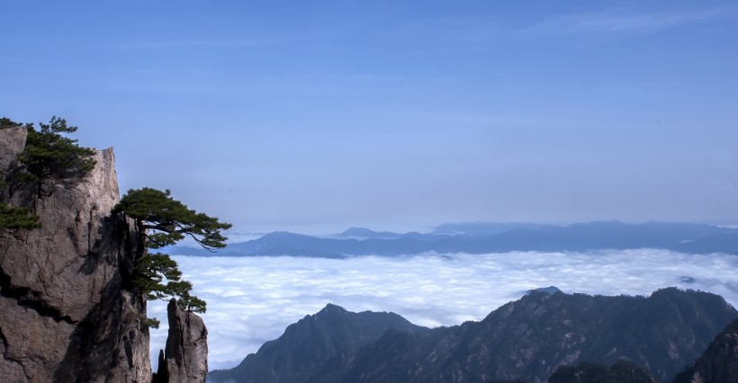 安徽黄山云海风景图片(9张)