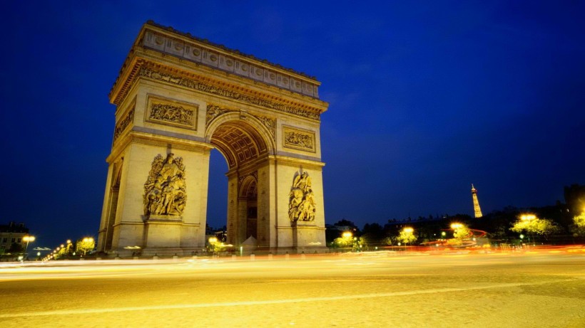巴黎城市灯火辉煌的夜景图片(29张)