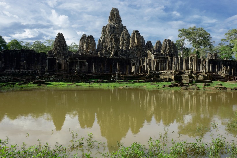 柬埔寨巴戎寺风景图片(16张)