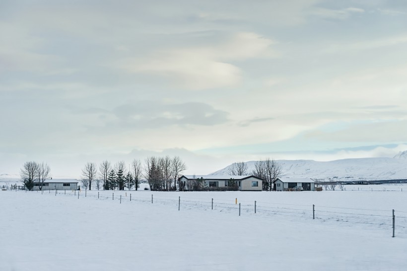 北欧冰岛冰天雪地风景图片(10张)