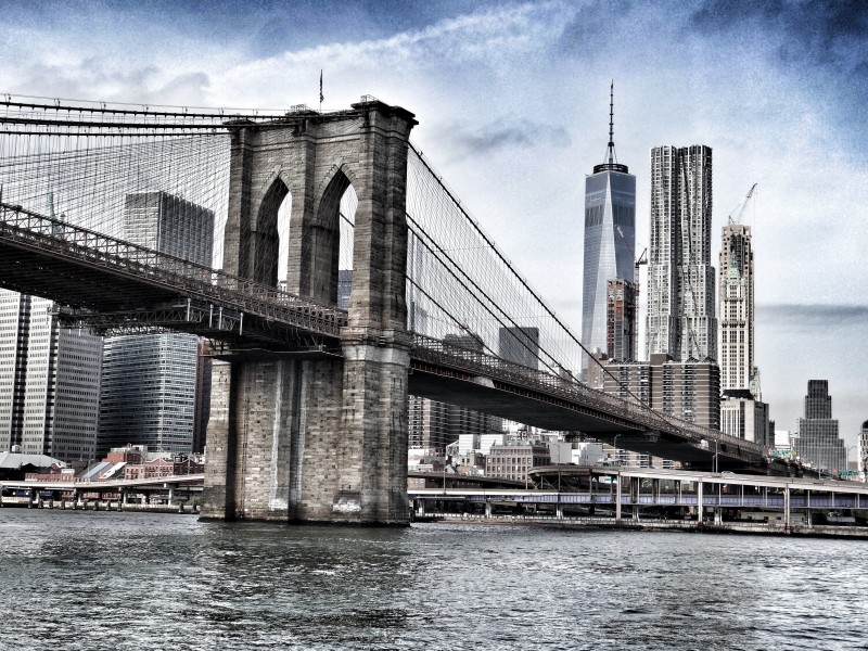 美国纽约布鲁克林大桥图片(14张)