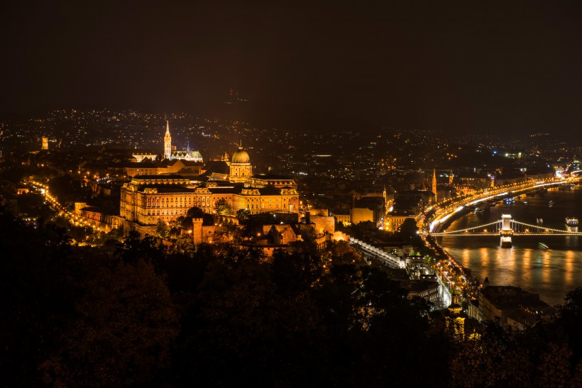 匈牙利首都布达佩斯夜景图片(9张)