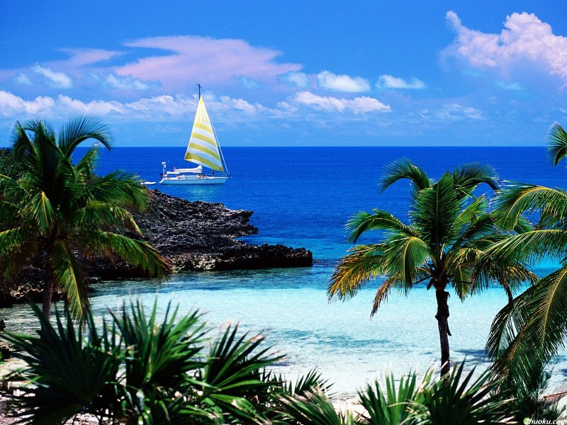 加勒比海风景图片(19张)