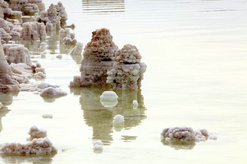 青海察尔汗盐湖的盐花图片(20张)