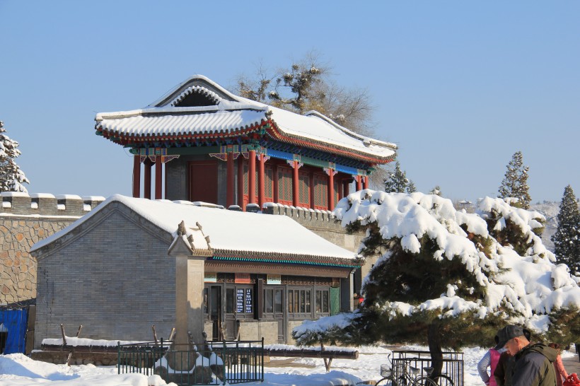 河北承德避暑山庄雪景图片(15张)