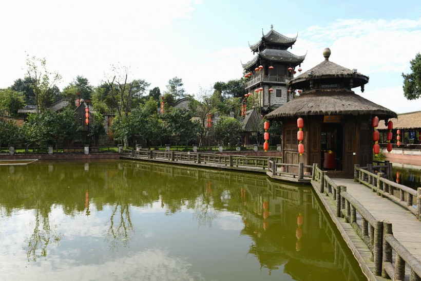 四川成都邛崃大梁酒庄（中国酒村）风景图片(17张)