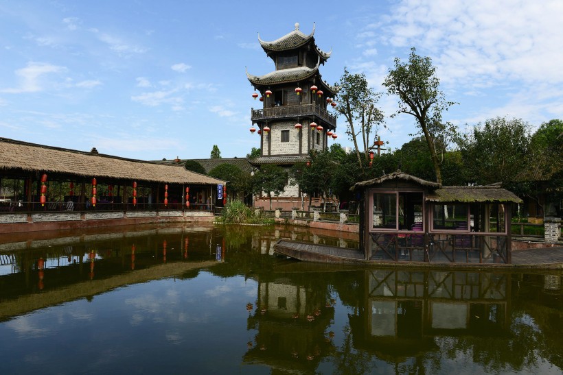 四川成都邛崃大梁酒庄（中国酒村）风景图片(17张)