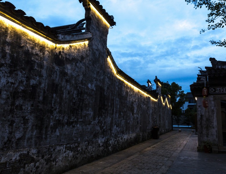 江苏无锡荡口古镇夜景图片(17张)