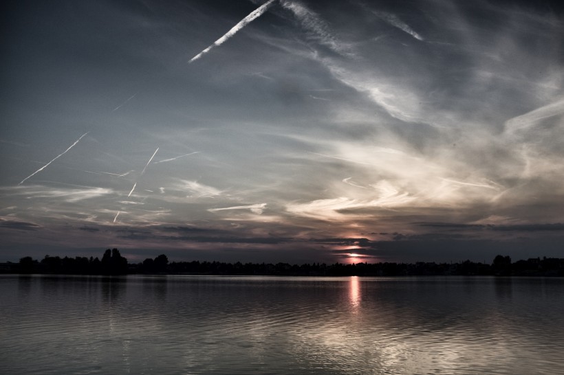 德国多瑙河日落风景图片(14张)