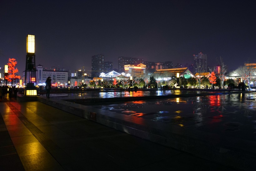 陕西西安大雁塔夜景图片(10张)