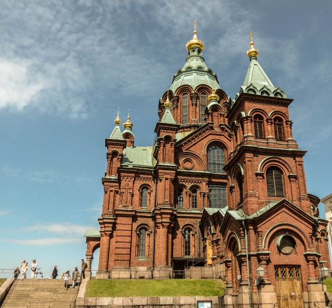 芬兰赫尔辛基乌斯别斯基东正教教堂建筑风景图片(9张)