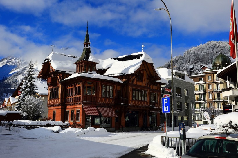瑞士英格堡小镇风景图片(18张)