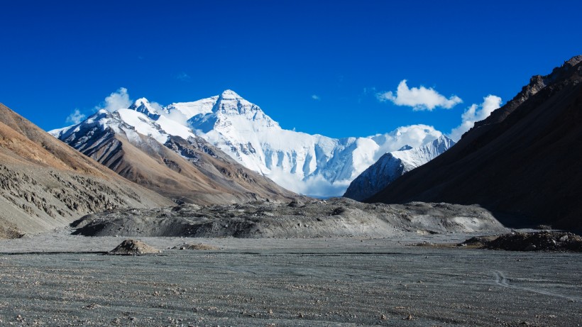 西藏珠穆朗玛峰落日风景图片(6张)