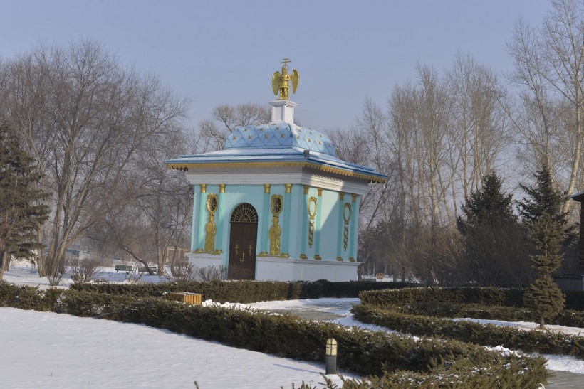 哈尔滨伏尔加庄园冬天风景图片(12张)