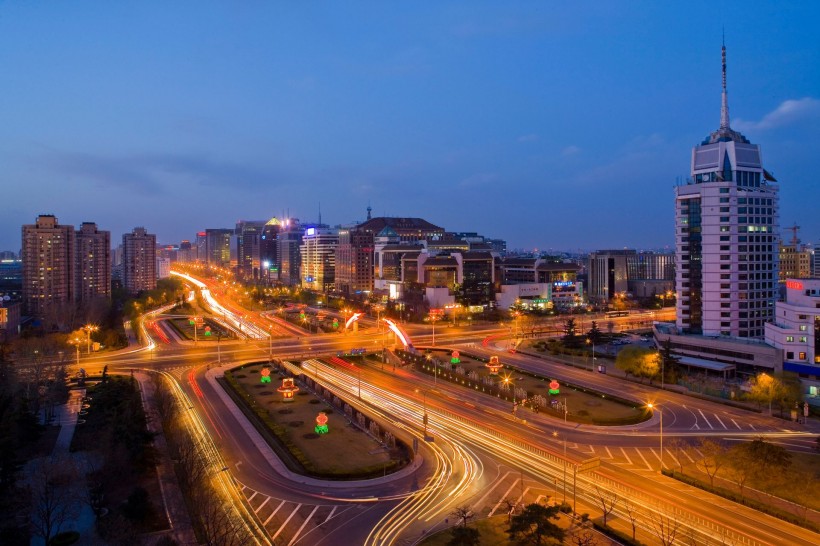 北京西二环复兴门夜景图片(6张)